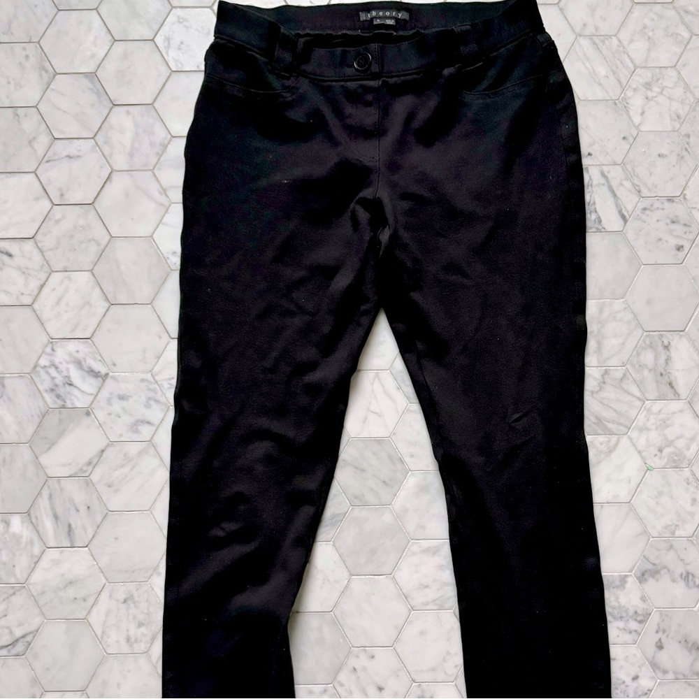 Theory leggings, size large (~ size 10). Thick fabric with working back pockets.